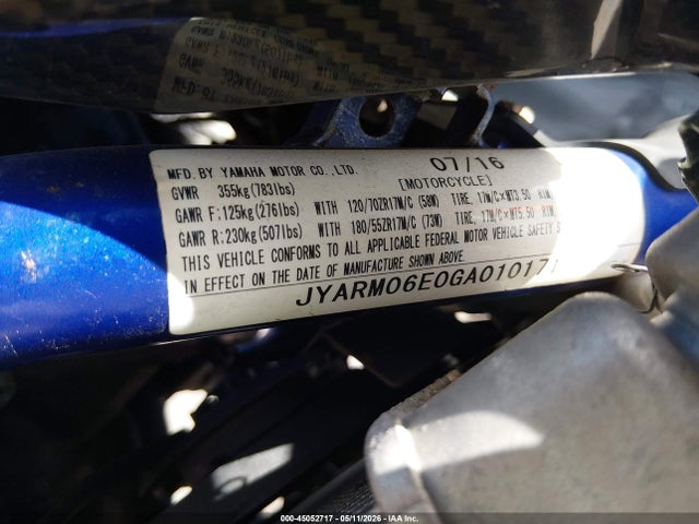 Yamaha FZ07 2016 JYARM06E0GA010171 Image 10