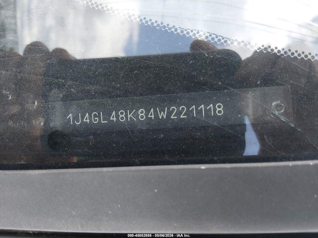 Продаж на аукціоні авто 2004 Jeep Liberty Sport, vin: 1J4GL48K84W221118, номер лоту: 45052888