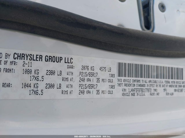 Aukcja sprzedaży 2011 Jeep Compass Limited, vin: 1J4NF5FB7BD177872, numer aukcji: 45052971