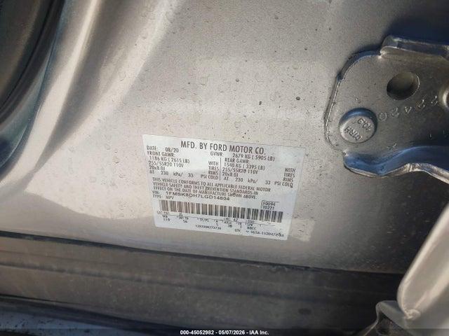 1FMSK8DH7LGD14804 Ford EXPLORER XLT
