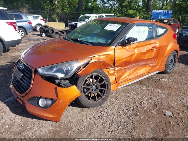 2014 Hyundai Veloster Turbo W/black მანქანა იყიდება აუქციონზე, vin: KMHTC6AE2EU197041, აუქციონის ნომერი: 45053365