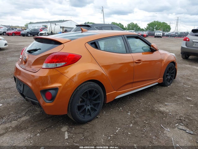 2014 Hyundai Veloster Turbo W/black მანქანა იყიდება აუქციონზე, vin: KMHTC6AE2EU197041, აუქციონის ნომერი: 45053365