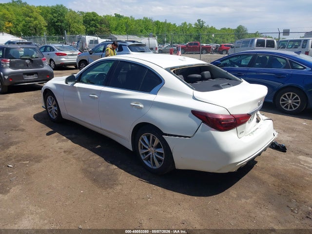 45053380 :رقم المزاد ، JN1CV7AR4JM280233 vin ، 2018 Infiniti Q50 2.0t Pure مزاد بيع