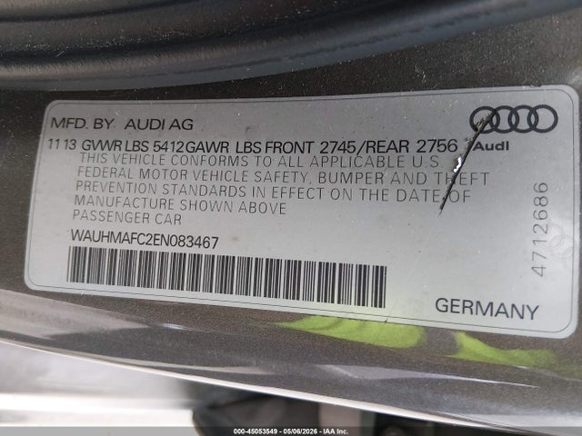 Продажа на аукционе авто 2014 Audi A6 3.0 Tdi Premium Plus, vin: WAUHMAFC2EN083467, номер лота: 45053549