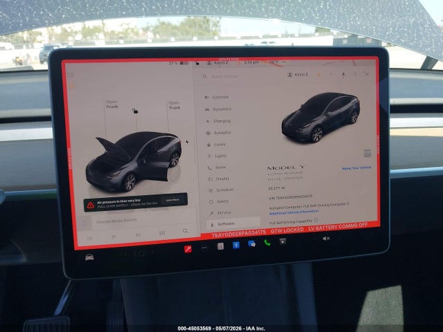 7SAYGDEE8PA034175 Tesla Model Y Awd/long Range Dual Motor All-wheel Drive