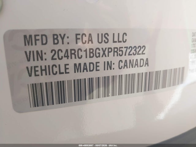 Продаж на аукціоні авто 2023 Chrysler Pacifica Touring L, vin: 2C4RC1BGXPR572322, номер лоту: 45053887