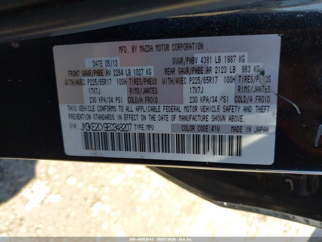 Aukcja sprzedaży 2014 Mazda Cx-5 Touring, vin: JM3KE2CY9E0348207, numer aukcji: 45053941