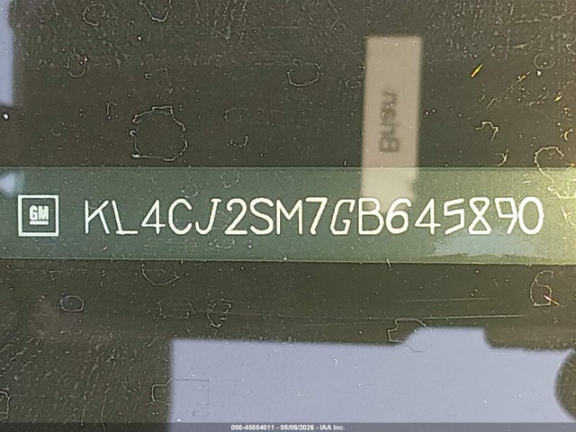KL4CJ2SM7GB645890 Buick Encore Sport Touring