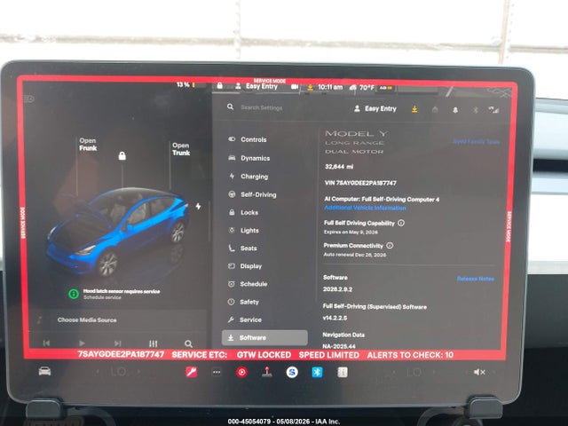Aukcja sprzedaży 2023 Tesla Model Y, vin: 7SAYGDEE2PA187747, numer aukcji: 45054079