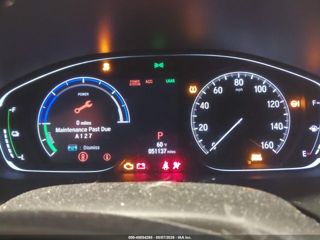2019 Honda Insight Touring მანქანა იყიდება აუქციონზე, vin: 19XZE4F9XKE013273, აუქციონის ნომერი: 45054265