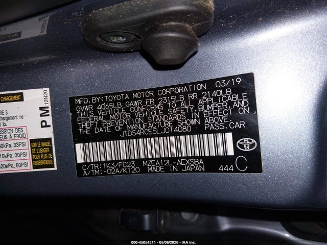 Toyota COROLLA SE 2020 JTDS4RCE5LJ014080 Image 9