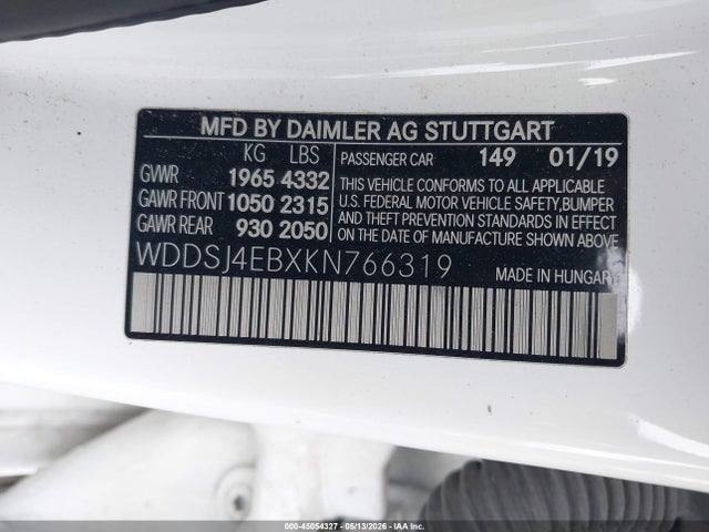 Mercedes-Benz CLA 250 2019 WDDSJ4EBXKN766319 Image 9