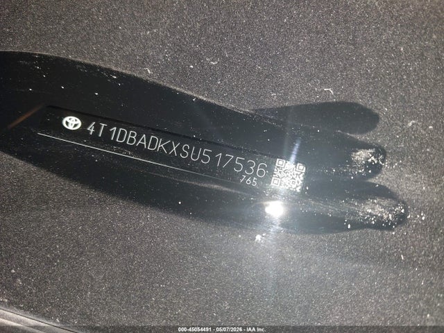 Aukcja sprzedaży 2025 Toyota Camry Xse, vin: 4T1DBADKXSU517536, numer aukcji: 45054491