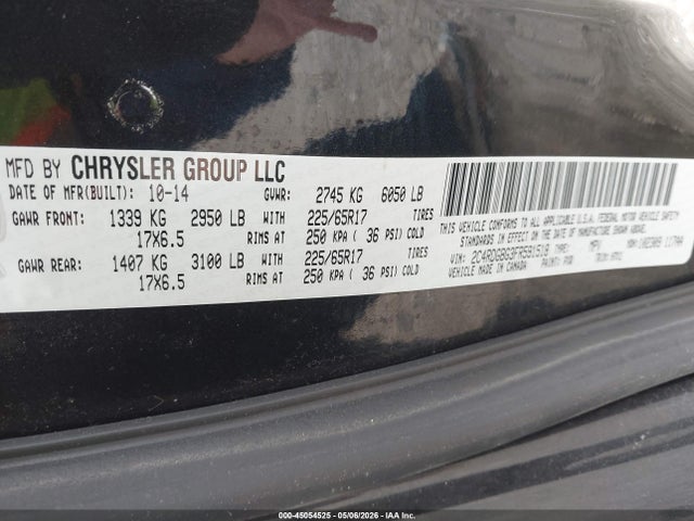 Aukcja sprzedaży 2015 Dodge Grand Caravan Se, vin: 2C4RDGBG3FR591518, numer aukcji: 45054525
