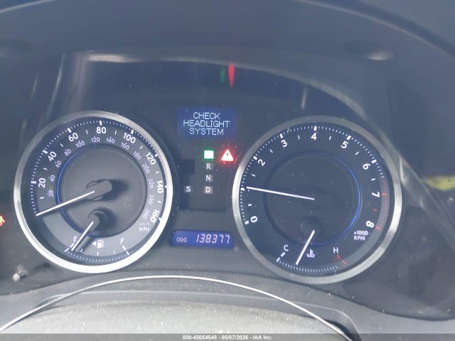 45054548 :رقم المزاد ، JTHBE5C23C5028854 vin ، 2012 Lexus Is 350 مزاد بيع