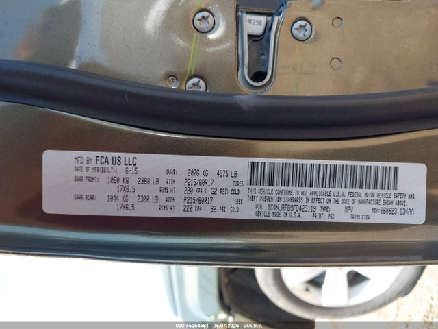 Auction sale of the 2015 Jeep Patriot Latitude, vin: 1C4NJRFB9FD425119, lot number: 45054561
