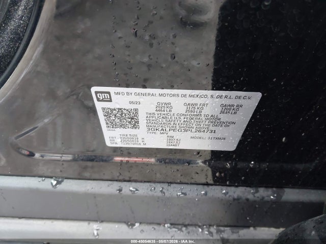 45054635 :رقم المزاد ، 3GKALPEG3PL264731 vin ، 2023 Gmc Terrain Fwd Slt مزاد بيع
