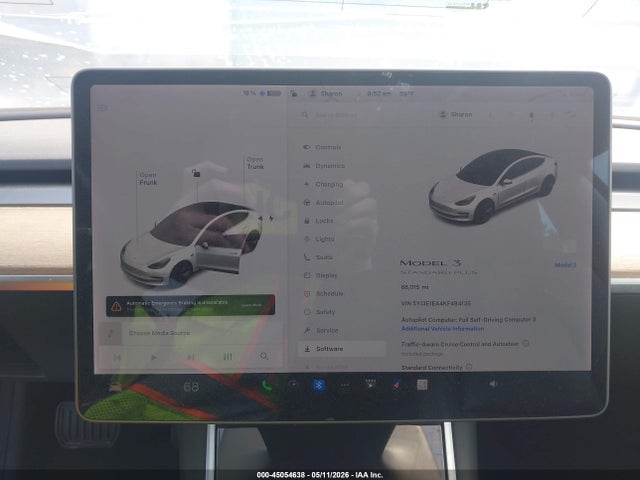 Aukcja sprzedaży 2019 Tesla Model 3 Long Range/mid Range/standard Range/standard Range Plus, vin: 5YJ3E1EA4KF484135, numer aukcji: 45054638