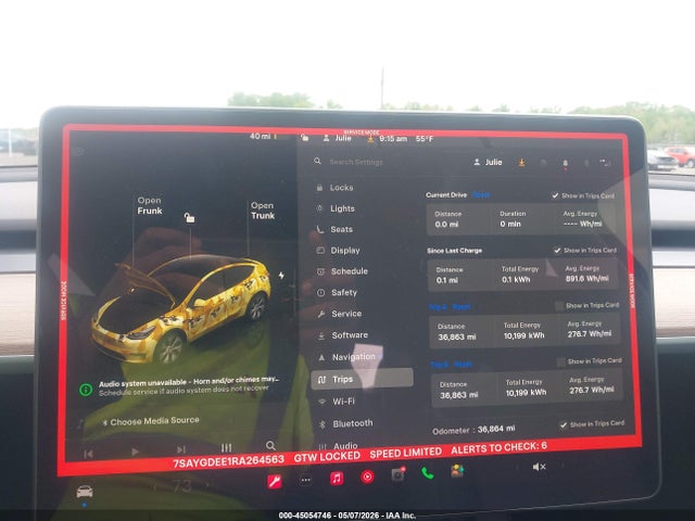 2024 Tesla Model Y Long Range Dual Motor All-wheel Drive მანქანა იყიდება აუქციონზე, vin: 7SAYGDEE1RA264563, აუქციონის ნომერი: 45054746