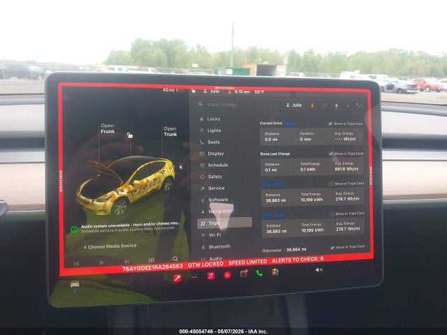 2024 Tesla Model Y Long Range Dual Motor All-wheel Drive მანქანა იყიდება აუქციონზე, vin: 7SAYGDEE1RA264563, აუქციონის ნომერი: 45054746
