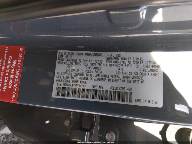 Aukcja sprzedaży 2023 Mazda Cx-50 2.5 S Preferred Plus, vin: 7MMVABCM7PN116113, numer aukcji: 45054856