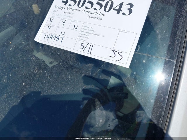Aukcja sprzedaży 2012 Subaru Forester 2.5x Premium, vin: JF2SHACC9CH448502, numer aukcji: 45055043