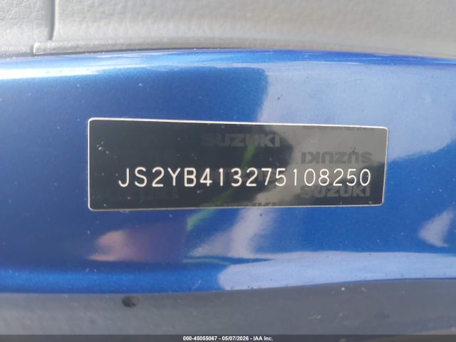 Продаж на аукціоні авто 2007 Suzuki Sx4 Convenience/rally, vin: JS2YB413275108250, номер лоту: 45055067