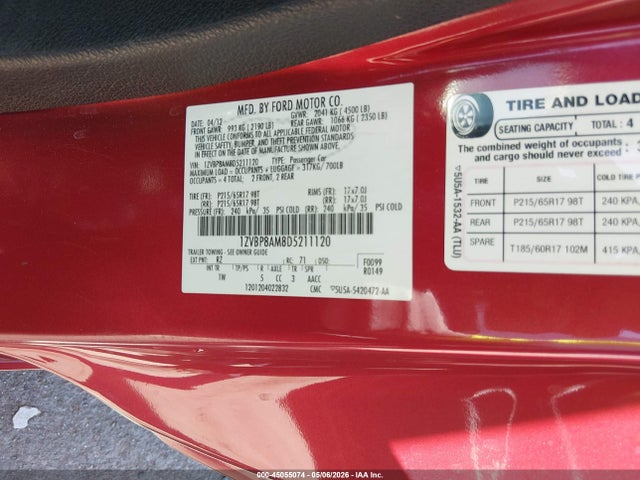Продаж на аукціоні авто 2013 Ford Mustang V6, vin: 1ZVBP8AM8D5211120, номер лоту: 45055074