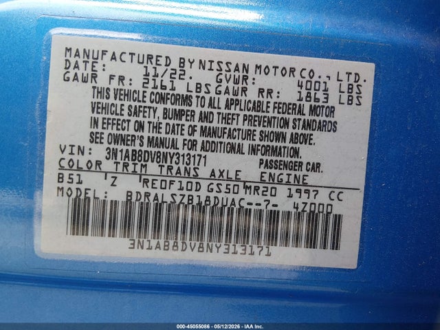 Nissan Sentra Sr Xtronic Cvt 2022 3N1AB8DV8NY313171 Image 9