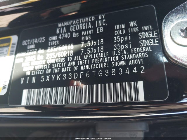 KIA Sportage Ex 2026 5XYK33DF6TG383442 Image 9