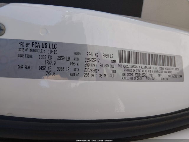 2C4RC1BG1LR125713 Chrysler Pacifica Touring L