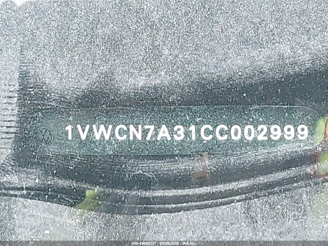 Продаж на аукціоні авто 2012 Volkswagen Passat 2.0l Tdi Sel Premium, vin: 1VWCN7A31CC002999, номер лоту: 45055327