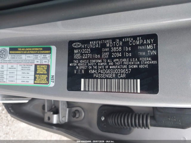 KMHLP4DG6SU039657 Hyundai Elantra Limited