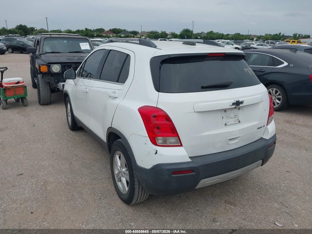 2016 Chevrolet Trax Lt მანქანა იყიდება აუქციონზე, vin: 3GNCJLSB9GL219568, აუქციონის ნომერი: 45055645