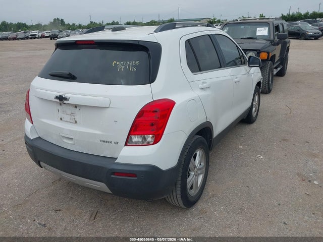 2016 Chevrolet Trax Lt მანქანა იყიდება აუქციონზე, vin: 3GNCJLSB9GL219568, აუქციონის ნომერი: 45055645