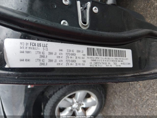 45055824 :رقم المزاد ، 1C6RR7GTXFS704166 vin ، 2015 Ram 1500 Big Horn مزاد بيع
