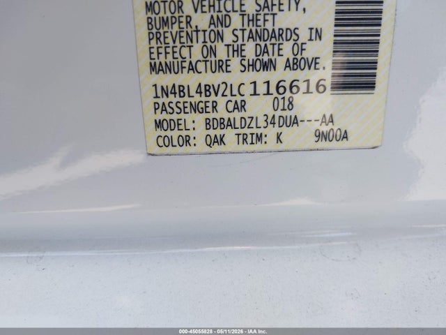 1N4BL4BV2LC116616 Nissan Altima S Fwd