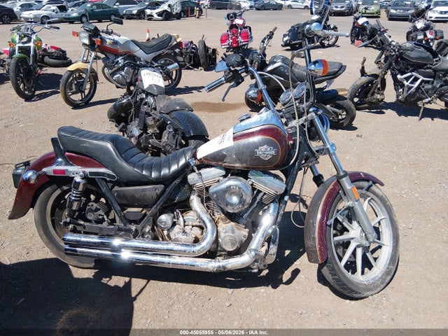 45055955 :رقم المزاد ، 1HD1EBL10GY111468 vin ، 1986 Harley-davidson Fxrs مزاد بيع