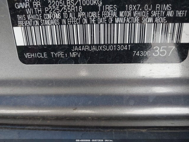 JA4ARUAUXSU013041 Mitsubishi Outlander Sport 2.0 Es Awc/2.0 Le Awc/2.0 S Awc/2.0 Se Awc/2.0 Trail Edition Awc