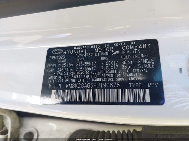 Hyundai Kona Electric Se 2023 KM8K23AG5PU190876 Image 9