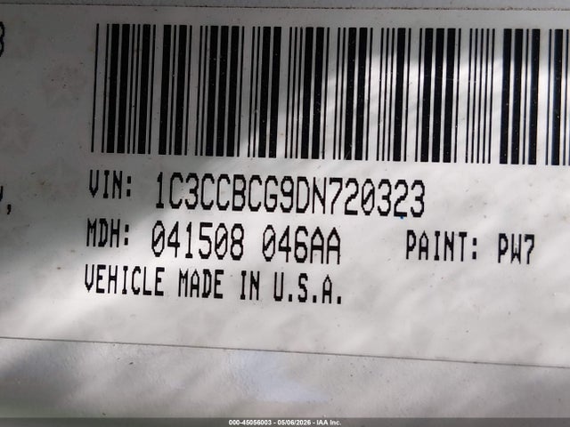 Продажа на аукционе авто 2013 Chrysler 200 Limited, vin: 1C3CCBCG9DN720323, номер лота: 45056003