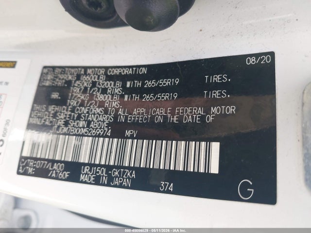 Продажа на аукционе авто 2021 Lexus Gx 460 Luxury, vin: JTJGM7BXXM5269974, номер лота: 45056029