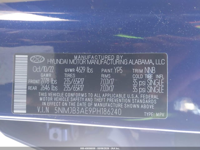 Hyundai TUCSON SEL 2023 5NMJB3AE9PH186240 Image 9