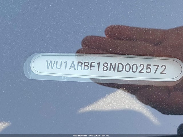 WU1ARBF18ND002572 Audi Rs Q8 Tfsi Quattro Tiptronic