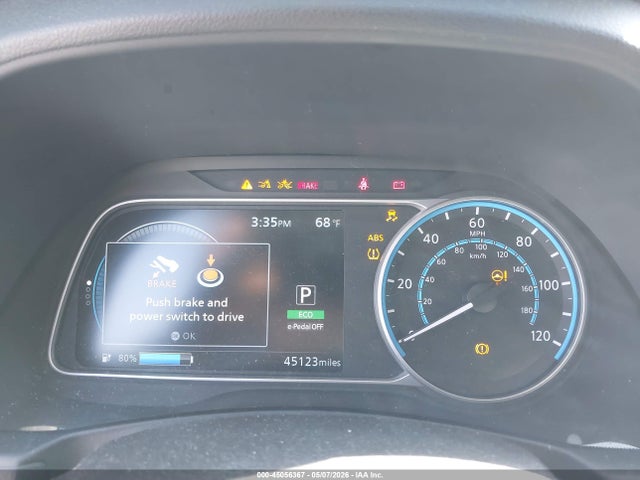 Aukcja sprzedaży 2021 Nissan Leaf S Plus 62 Kwh, vin: 1N4BZ1BV4MC555685, numer aukcji: 45056367