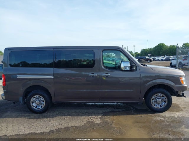 2018 Nissan Nv Passenger Nv3500 Hd Sl V8 მანქანა იყიდება აუქციონზე, vin: 5BZAF0AA1JN850380, აუქციონის ნომერი: 45056456