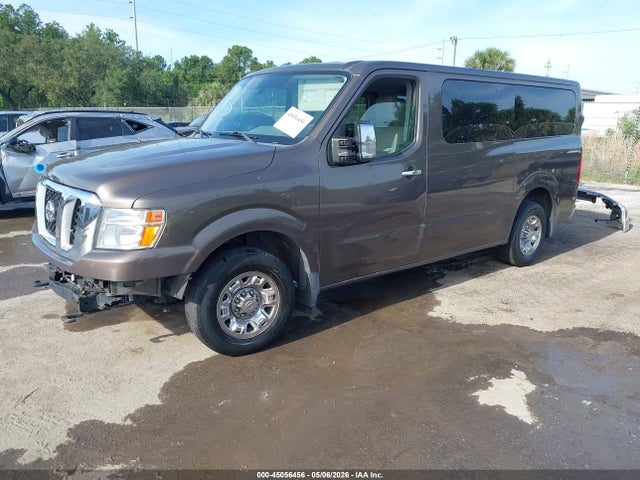 2018 Nissan Nv Passenger Nv3500 Hd Sl V8 მანქანა იყიდება აუქციონზე, vin: 5BZAF0AA1JN850380, აუქციონის ნომერი: 45056456