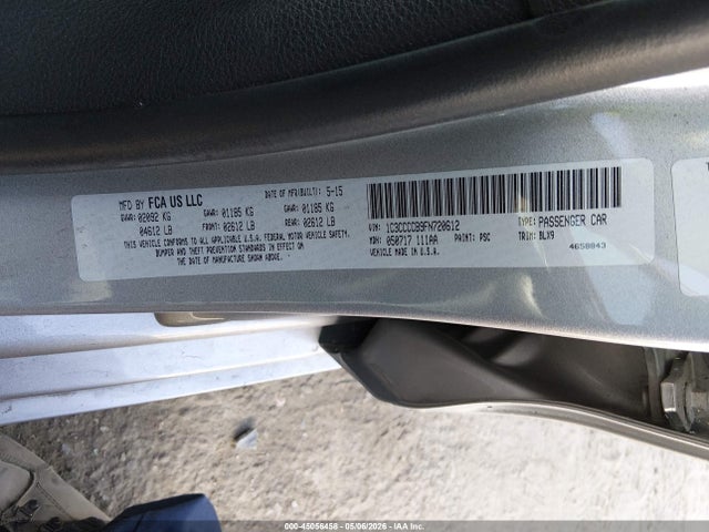 Chrysler 200 C 2015 1C3CCCCB9FN720612 Image 9