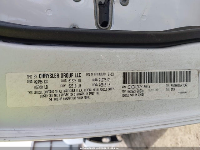 2C3CDXJG6EH125016 Dodge Charger Sxt