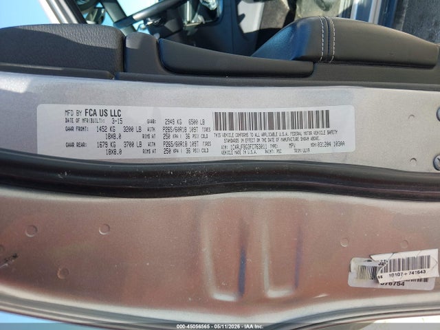 45056565 :رقم المزاد ، 1C4RJFBG3FC763011 vin ، 2015 Jeep Grand Cherokee Limited مزاد بيع